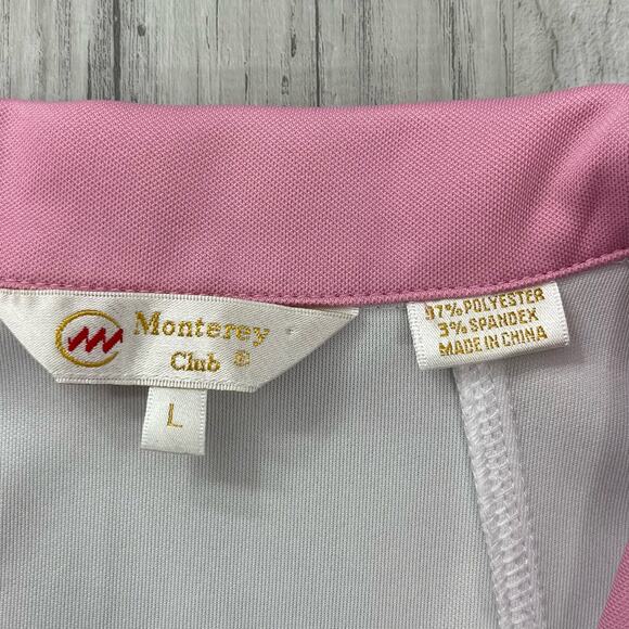 Monterey Club Women's Tiffany Gem Sleeveless Golf Polo Shirt Large - Picture 7 of 10